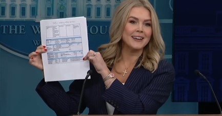 WH Press Secretary Karoline Leavitt Humiliates Reporter Demanding Proof of the Ridiculous Contracts Exposed by DOGE - Drops Three Examples of Government Waste (VIDEO) | The Gateway Pundit | by Cullen Linebarger
