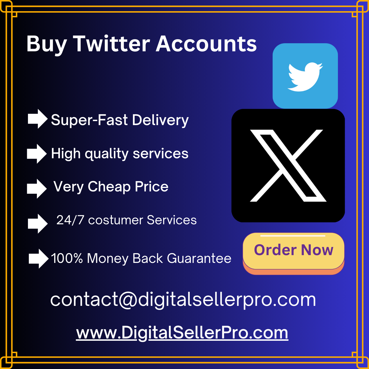 Buy Twitter Accounts - Digital Seller Pro