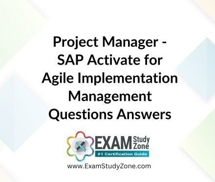 Project Manager - SAP Activate Agile Implementation [E_ACTAI_2403]