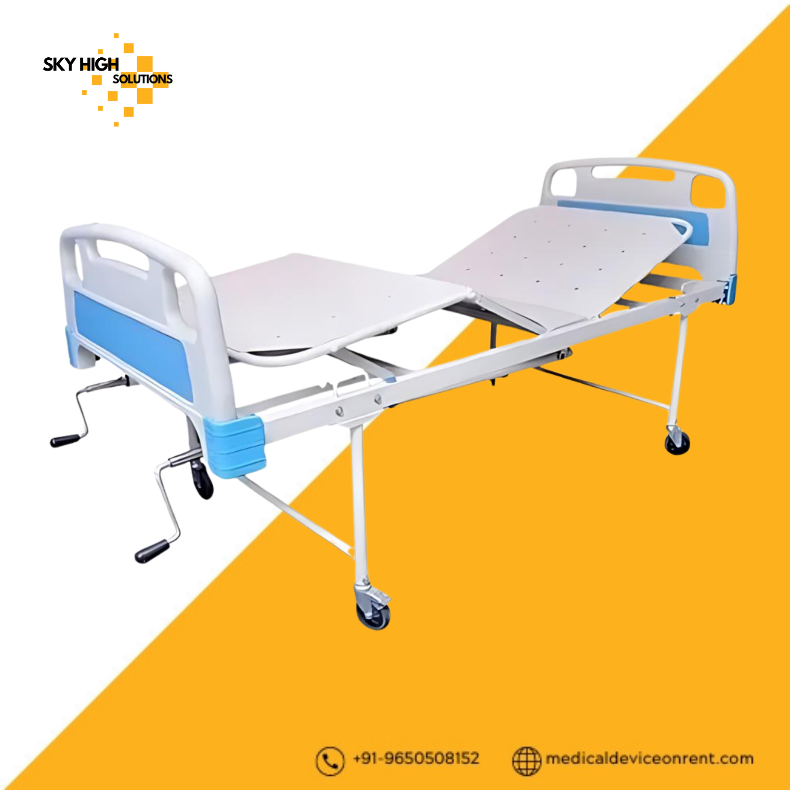 Manual Patient Bed on Rent in Gurugram | Affordable Medical Beds