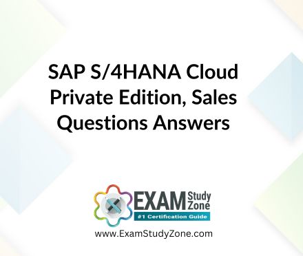 SAP S/4HANA Sales C_TS462_2023 Cloud Private Edition